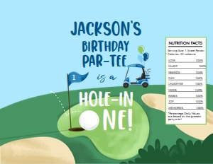 Chip Bag Hole in One Blue Flag Blue 0405 design preview