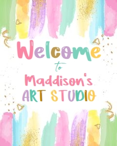 Welcome Sign Art Party 0450 design preview
