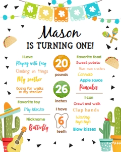 Milestone Sign Taco Bout Fiesta Boy 0161 design preview