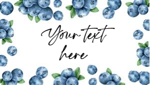 Food Labels Blueberry Round 0399 design preview