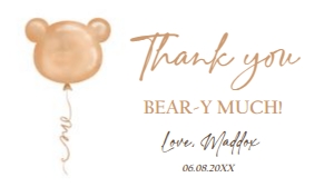 Gable Box Bear Balloon One 0439 design preview