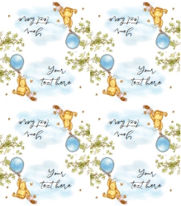 Food Label Winnie The Pooh V2 Blue 0425 design preview