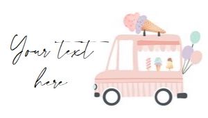 Food Label Ice Cream Truck Pink 0415 design preview