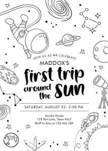 Invitation Space First Trip 0467 design preview