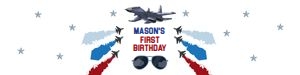 Water Bottle Label Fighter Pilot 0469 design preview