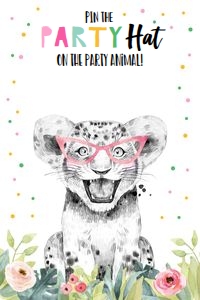 Pin the Party Hat on Party Animal Girl 0322 design preview