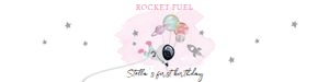 Water Bottle Labels Space Planets Balloons Pink Rocket Fuel 0366 design preview