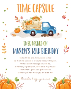 Time Capsule Pumpkin Truck Blue 0153 design preview