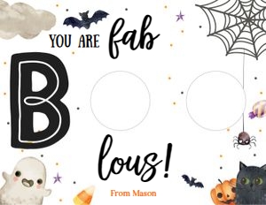 Card Play Doh Boo Fab Boo Lous 0261 design preview