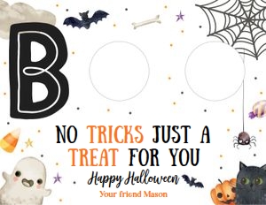 Card Play Doh Boo Trick Treat 0261 design preview