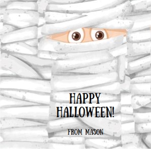 Candy Bar Wrapper Halloween Mummy V2 0261 design preview