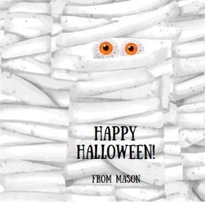 Candy Bar Wrapper Halloween Mummy 0261 design preview