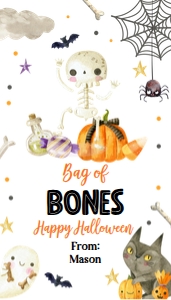 Favor Tag Bag of Bones Corjl 0261 design preview