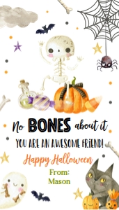 Favor Tag No Bones About It Friend Corjl 0261 design preview