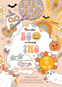 Invitation Halloween Boo Two 0471 design preview