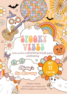 Invitation Halloween Spooky Vibes 0471 design preview