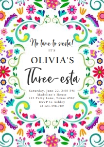 Invitation Fiesta Three-esta 0466 design preview