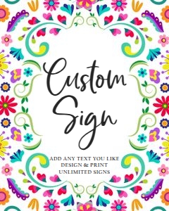 Custom Editable Sign Fiesta 0466 design preview