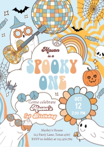 Invitation Halloween Spooky One 0471 Boy design preview