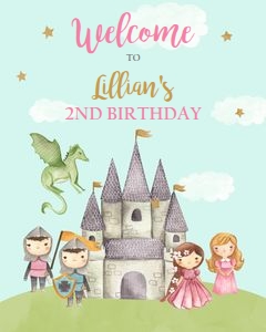 Welcome Sign Knight and Princess v2 0171 design preview