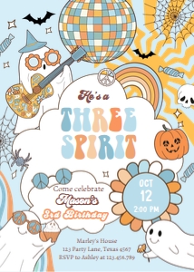 Invitation Halloween Three Spirit 0471 Boy design preview