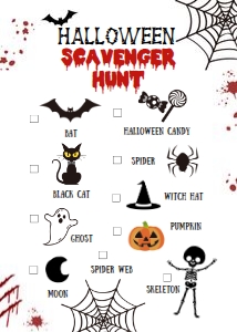 Halloween Scavenger Hunt Blood 0009 design preview