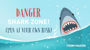 Gable Box Shark Danger Shark Zone 0089 design preview