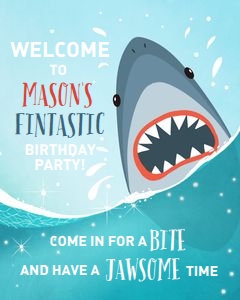 Welcome Sign Shark 0089 design preview