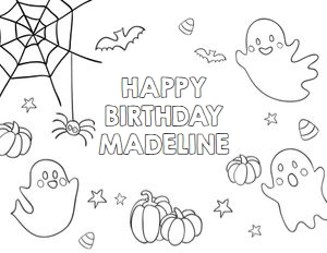 Coloring Page Halloween 0418 design preview