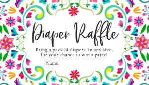 Diaper Raffle Fiesta 0466 design preview