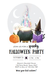 Halloween Party Witches Kettle 0480 design preview