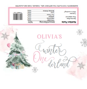 Candy Bar Wrapper Winter Tree Girl 0363 design preview