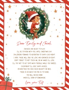 Letter Greetings Form Your Elf Wreath v2 Boy 0481 design preview