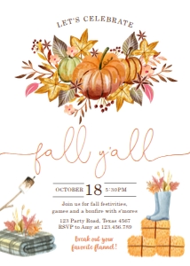 Invitation Celebrate Fall 0488 design preview