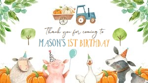 Gable Box Label Farm Animals Pumpkin Boy 0155 design preview