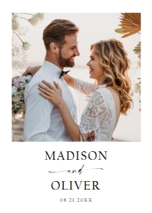Minimalist Wedding Invitation 0493 design preview