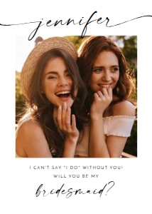 Minimalist Bridesmaid Proposal Card 0493 design preview