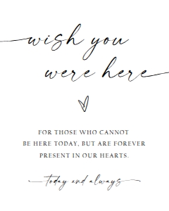Minimalist Until We Wish You Were Here Sign 0493 design preview