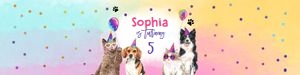 Water Bottle Label Cats and Dogs 0460 design preview