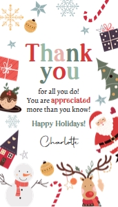 Favor Tag Thank You Christmas Mix V2 0443 design preview