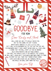 Letter Goodbye From Your Elf Christmas Mix V2 0496 design preview