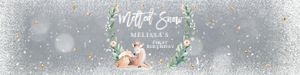 Water Bottle Label Winter Deer 0265 design preview