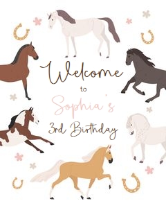 Welcome Sign Horses 0513 design preview