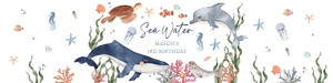 Water Bottle Label Under the Sea 0504 design preview