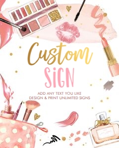 Custom Editable Sign Spa Party Neutral 0420 design preview