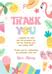 Thank You Card Two Cool 0465 design preview