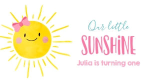 Gable Box Label Little Sunshine Girl 0141 design preview
