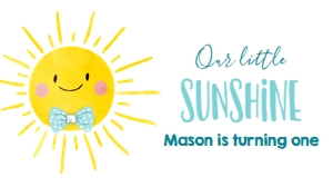 Gable Box Label Little Sunshine Boy 0141 design preview