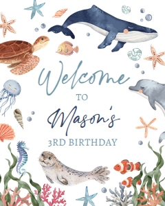 Welcome Sign Under the Sea 0504 design preview