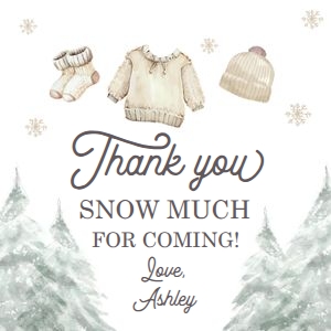 Tag Winter Baby Clothers White 0491 design preview